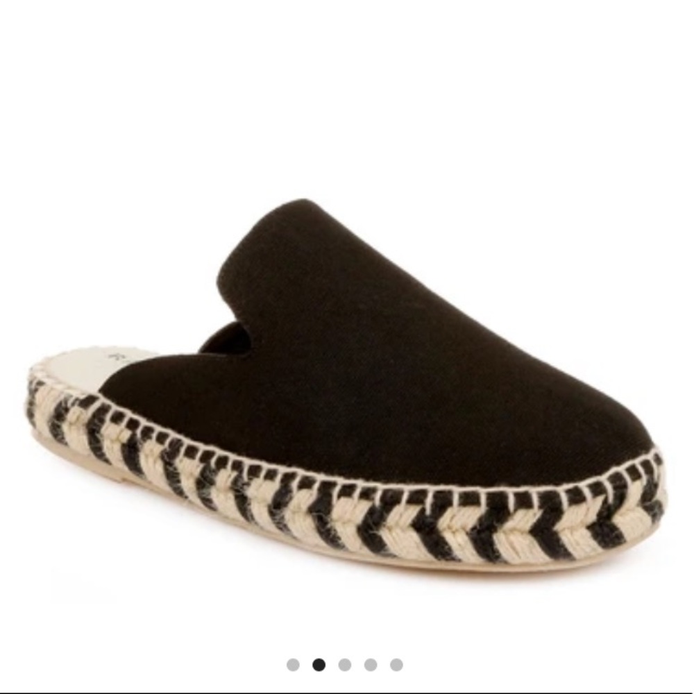 NWOT Black Rampage Espadrille Slides Size 7.5